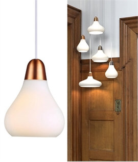 Opal Glass Pendant Light 160mm Diameter
