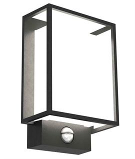 Modern Box Exterior Wall Light - PIR Option