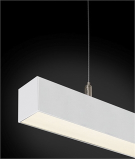 SLV Q-LINE SINGLE LED Linear Light with Frosted Diffuser