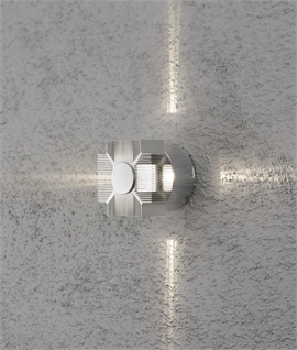 Star Beam Light Exterior Aluminium Wall Light IP54