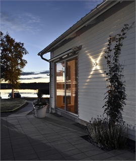 Star Beam Light Exterior Aluminium Wall Light IP54