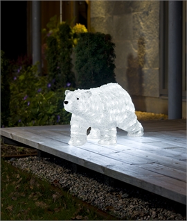Outdoor LED Small Walking Polar Bear