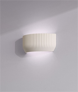 Fluted Plaster Wall Light - Effective Up Down Wall Washing
