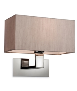 Rectangular Wall Light with Oyster Shade