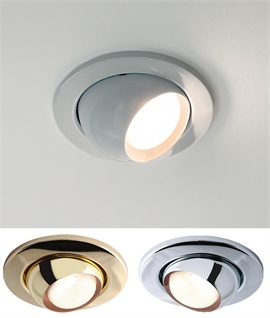 Adjustable Eyeball Downlight designed for R80 Mains Reflector Lamps