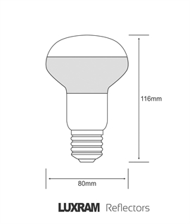 E27 R80 Reflector Lamps - Mains Edison Screw 