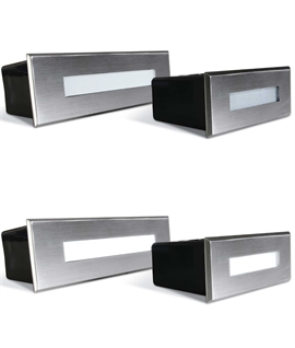 Stainless Steel Recessed LED Slot Wall Light - IP65 Rated