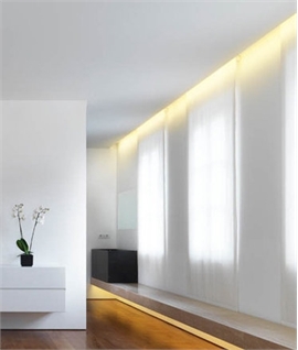 Recessed Plaster Light Profile for Wall Washing 