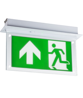 Semi-Recessed Emergency Exit Sign