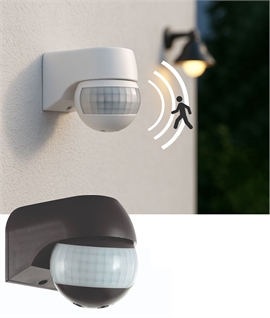 Indoor & Outdoor Stand-Alone PIR Sensor - 180° IP44 Rated Motion Detector