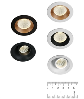 Miniature LED Recessed Downlights - Fixed or Adjustable