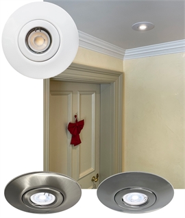 LED Downlight with GU10 Bulb to Cover Large Holes - 3 Finishes