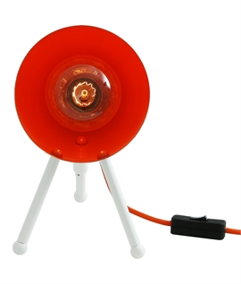 Retro Style Modern Table Lamp - Orange Interior