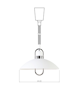 Metal Scandinavian Rise & Fall Pendant - 2 Options