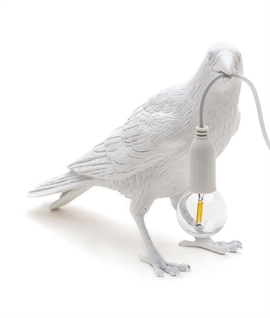 Seletti Bird Lamp White Waiting - Indoor Only