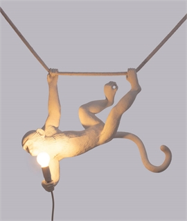 Monkey Swing Light - White for Indoor Use