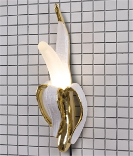 Phooey Banana LED Wall Light in Gold