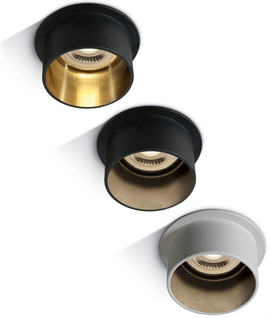 Stylish Semi-Flush Downlights - Low Glare Design in a Mains Recessed Spot