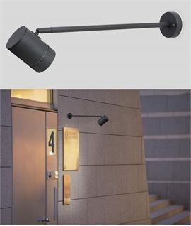 Stick-Mounted Spotlight for Signage or Display - 50cm Long for Mains GU10 bulbs