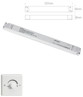 24V 100w Slimline LED Driver - Dimmable with Standard Wall Dimmers