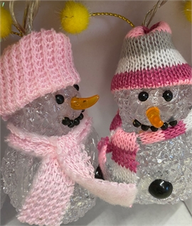 Snowman Chain with Hats & Scarfs - Indoor Use