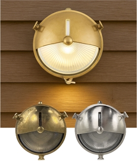 Marine Porthole Wall Light with Eyelid Design - 3 Options