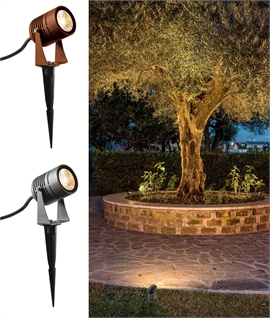 Adjustable Exterior LED Spike Light - 3 Colours