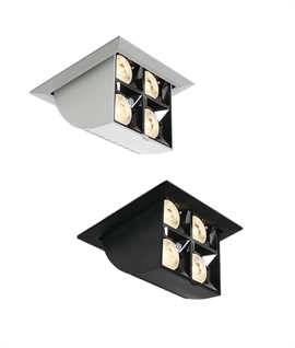 Square LED Recessed Scoop Light for Art and Wall Washing