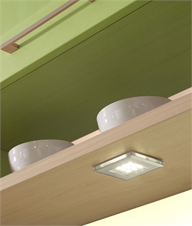 LED Chrome Under Cabinet Light - Square