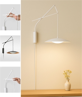 Priced to Clear - Wall-mounted pendant light with adjustable drop and wiring options