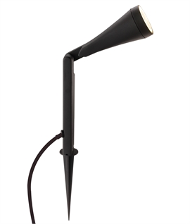 Exterior Black Adjustable Stylish Spike Light - IP44 Rated