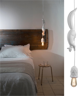 Sherwood Ceramic Squirrel Pendant by Karman Lighting