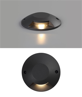20cm Surface-Mounted Mains LED Marker Light - Single Aperture Version 1 x 6W 