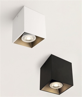 Cube 10W Mains GU10 Ceiling Light - 2 Options