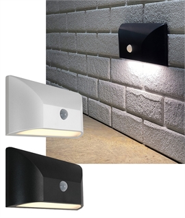 LED Low-Level Wall Downlight with Motion Sensor for Secure Outdoor Lighting