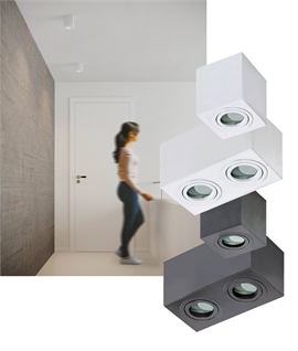 Square Surface Mounted Downlight IP44 - Two Sizes