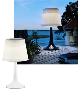 Solar Powered LED Outdoor Table Lamp IP44 - 4 Colours