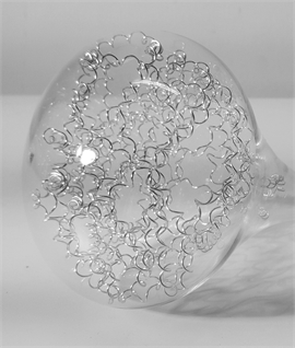 Triple Glass Teardrop Cluster Pendant - Long Drop
