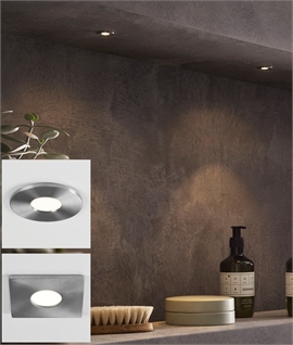 Recessed Discreet Brushed Steel IP65 LED Light