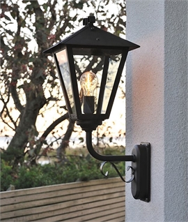 Larger Bracket Lantern - Standing Exterior Wall Lantern with a Contemporary Twist 