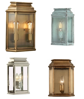 Traditional Wall Mounted Half-Lantern - Choice of Finishes