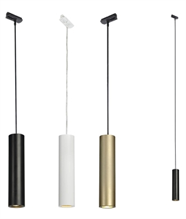 Slim Cylinder Pendant - Prewired for use on Signature Track