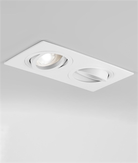 Twin Adjustable Interior Downlight For GU10 Lamps