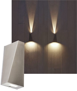Contemporary Angled LED Exterior Wall Light