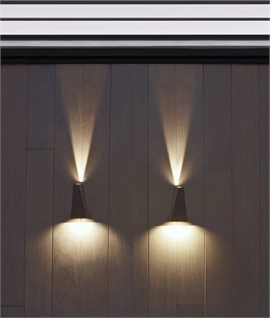 Contemporary Angled LED Exterior Wall Light