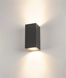 BIG THEO Outdoor Wall Light - Square Up & Down IP44 Wall Light