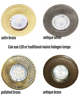 Downlights For Period Properties - Victorian Fluted Design