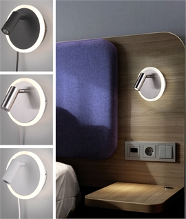 Dual Function Bedside Reading Light and Wall Light in One
