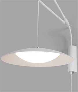 Priced to Clear - Wall-Mounted Pendant Light with Adjustable Drop & Wiring Options