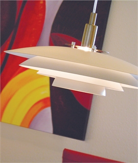 Matt White Metal Scandinavian Pendant